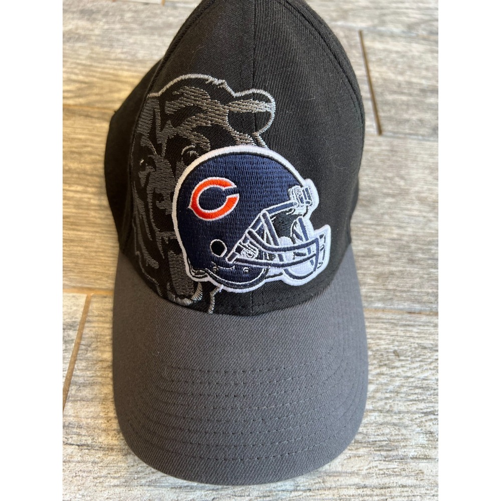 Chicago Bears New Era 39Thirty Flex‎ Hat Medium Large Baseball Cap Helmet Bear